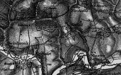 Old map of Asthall Leigh in 1895