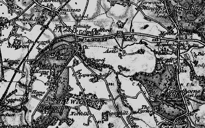 Old map of Astle in 1896