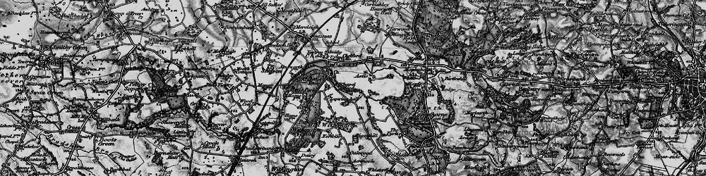 Old map of Astle in 1896