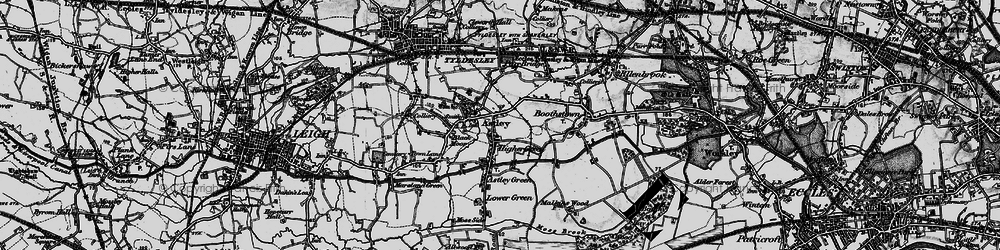 Old map of Astley in 1896