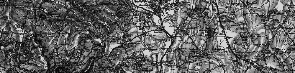 Old map of Astley Cross in 1898