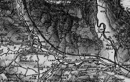 Old map of Derwent Valley Heritage Way in 1896