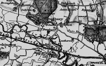 Old map of Aston Br in 1897