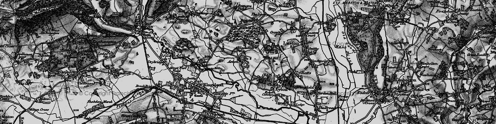 Old map of Aston in 1899