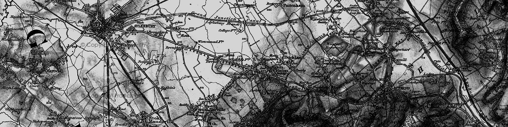 Old map of Aston Clinton in 1895