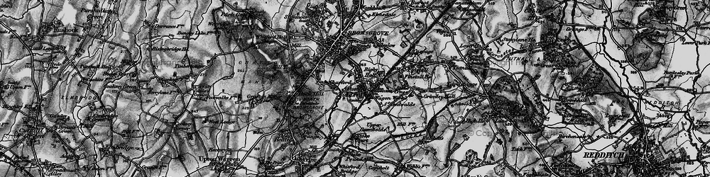 Old map of Aston Fields in 1898
