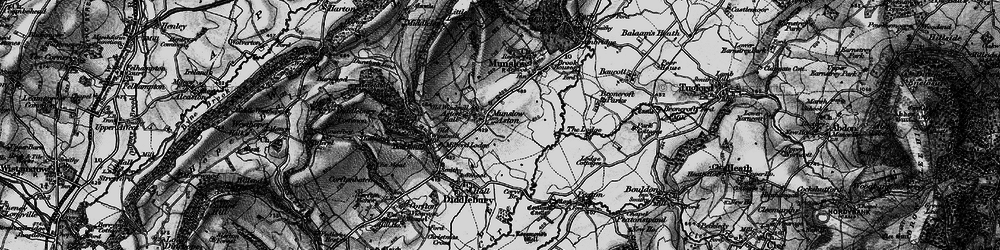 Old map of Aston Munslow in 1899
