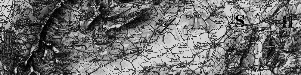 Old map of Aston Hill in 1899
