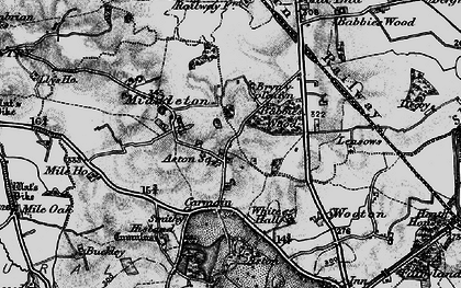 Old map of Leasowes The in 1897