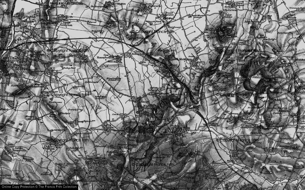 Old Map of Aston Subedge, 1898 in 1898