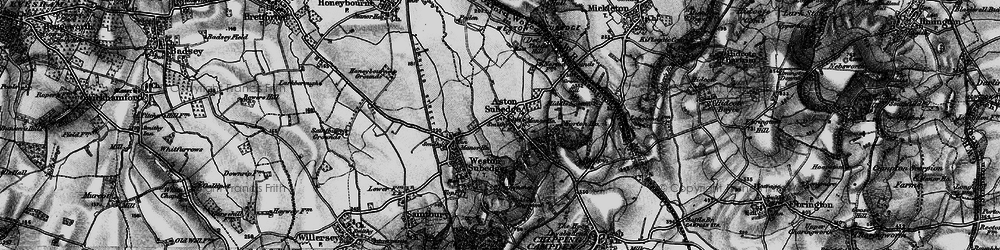 Old map of Burnt Norton in 1898
