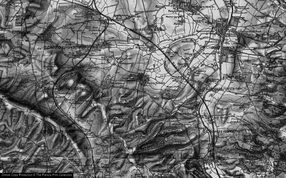Old Map of Aston Tirrold, 1895 in 1895