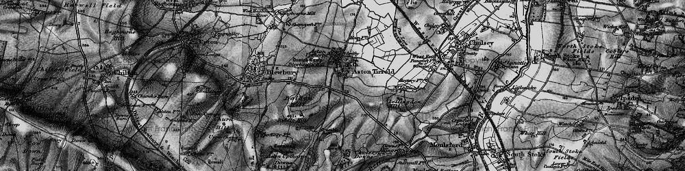 Old map of Aston Tirrold in 1895