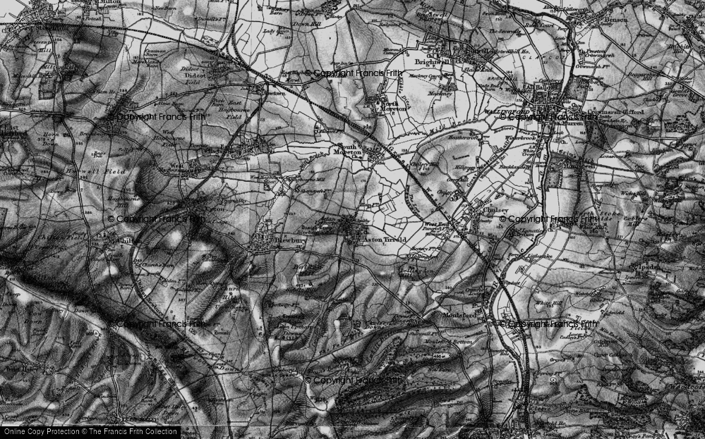 Old Map of Historic Map covering Blewburton Hill (fort) in 1895