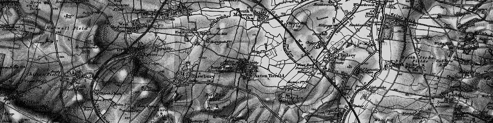 Old map of Blewburton Hill (fort) in 1895
