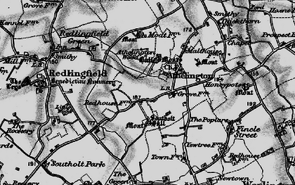 Old map of Athelington in 1898