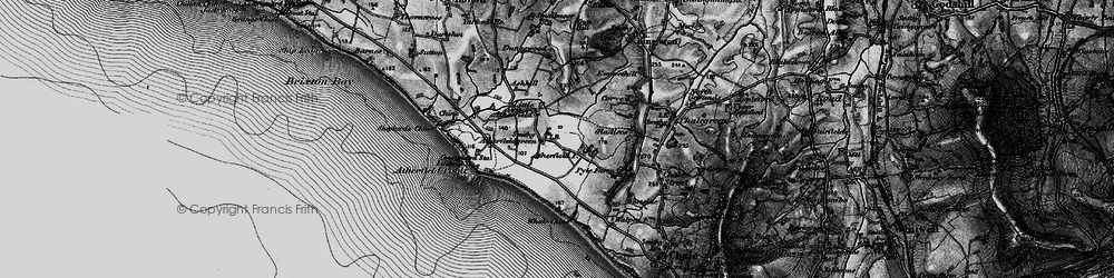 Old map of Atherfield Point in 1895