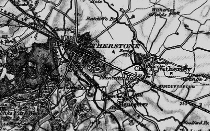 Old map of Atherstone in 1899