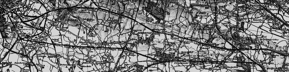 Old map of Atherton in 1896