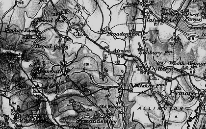 Old map of Atrim in 1898