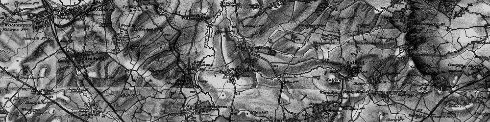 Old map of Atterbury in 1896