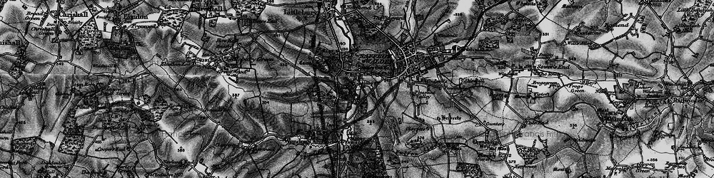 Old map of Audley End in 1895