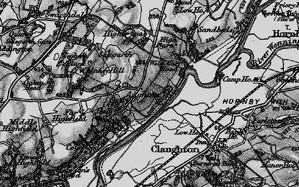 Old map of Whinney Hill in 1898