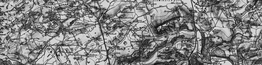 Old map of Aulden in 1899