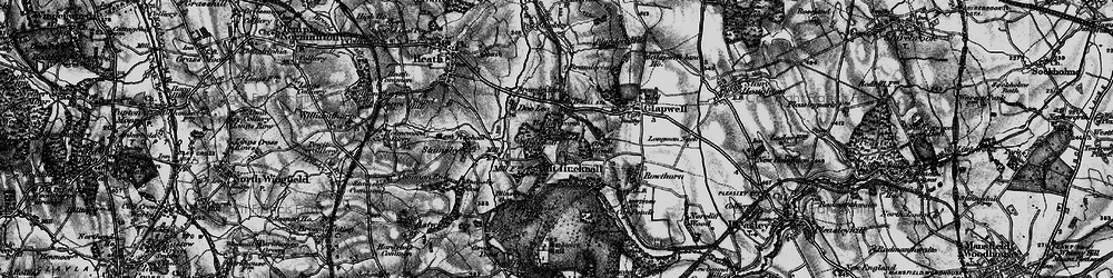 Old map of Ault Hucknall in 1896
