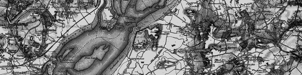 Old map of Old Splott Rhine in 1897