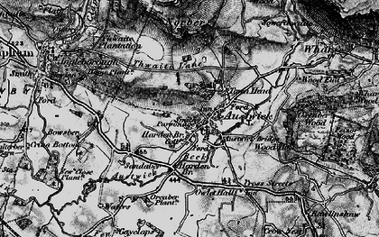Old map of Austwick Beck in 1898