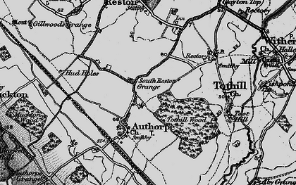 Old map of Authorpe in 1899