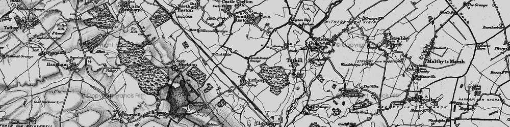 Old map of Authorpe in 1899
