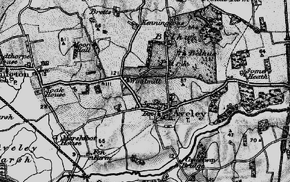 Old map of Aveley in 1896