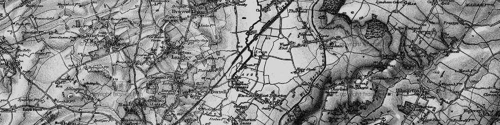 Old map of Avon in 1898