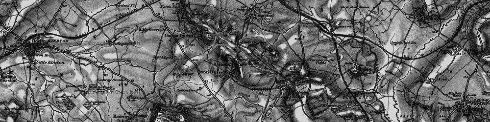 Old map of Avon Dassett in 1896