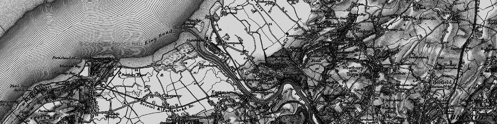 Old map of Avonmouth in 1898