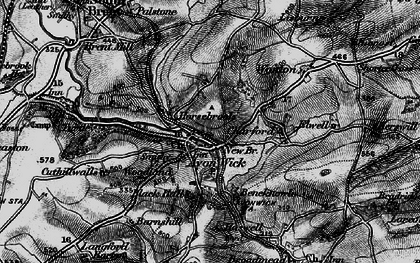 Old map of Avonwick in 1898