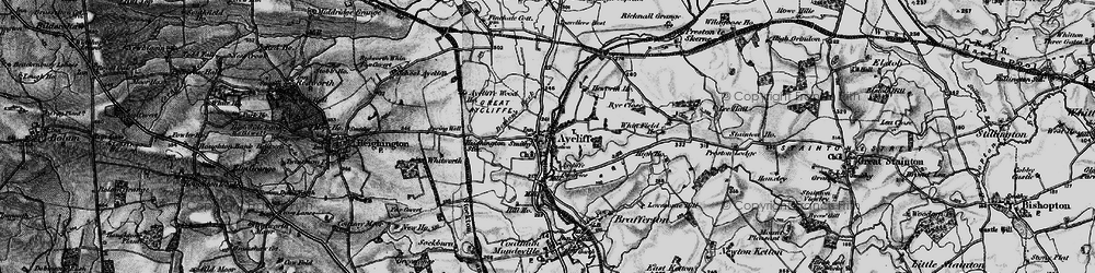 Old map of Aycliffe Village in 1897
