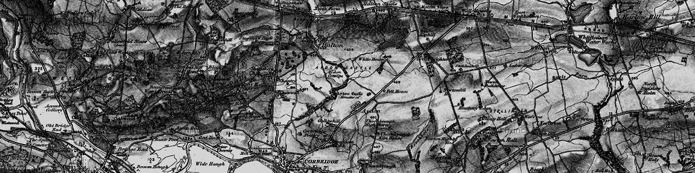 Old map of Aydon in 1897