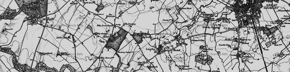 Old map of Aylesby in 1895