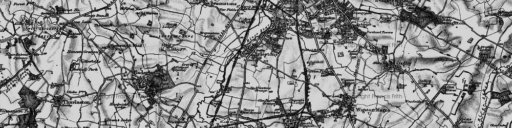 Old map of Aylestone in 1899