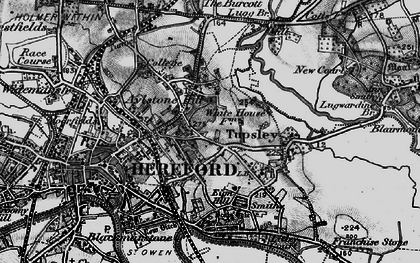 Old map of Aylestone Hill in 1898