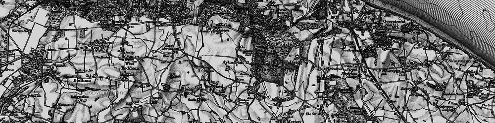 Old map of Aylmerton in 1899