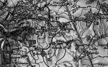 Old map of Aylton in 1898