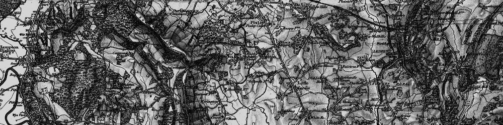 Old map of Aylton Court in 1898