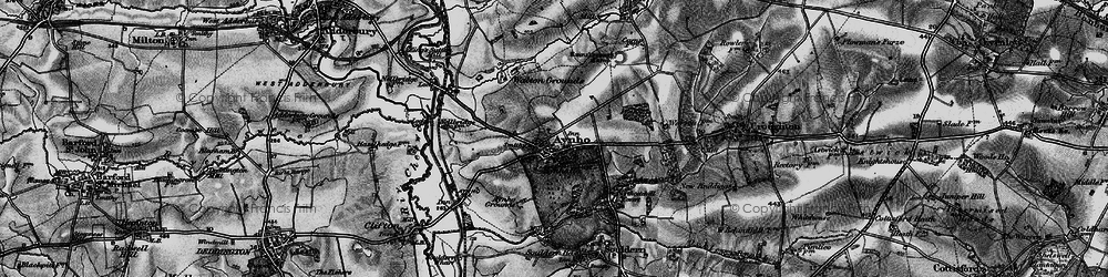 Old map of Aynho Fields in 1896