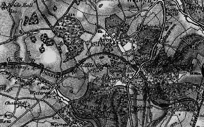 Old map of Brocket Hall in 1896