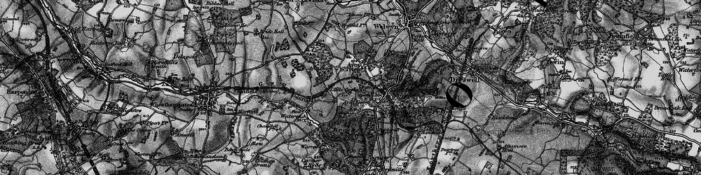 Old map of Ayot Green in 1896