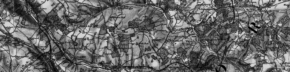 Old map of Ayot St Lawrence in 1896